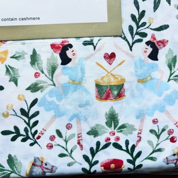 Cupcakes & Cashmere Nutcracker Ballet Cotton Sheet Set - FULL SIZE  all COTTON - Picture 6 of 7